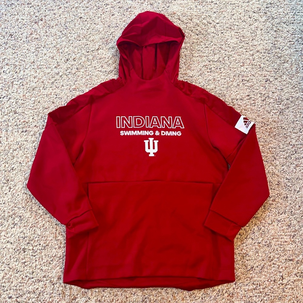 Adidas hoodie, red, size XL